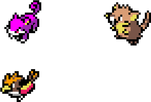 Rattata And Spearow Evolution (1024x576), Png Download