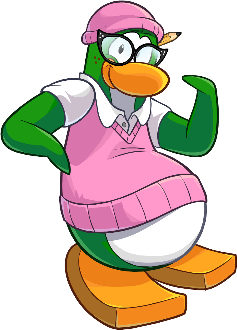 Auntarctic - Sueter Azul Club Penguin (885x1199), Png Download