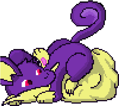 Rattata Noms - Fur (400x400), Png Download