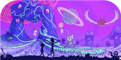 "🌸diary Of A Rattata🌸" - Rick And Morty Tv Animation Wall Print Poster Decor (600x241), Png Download