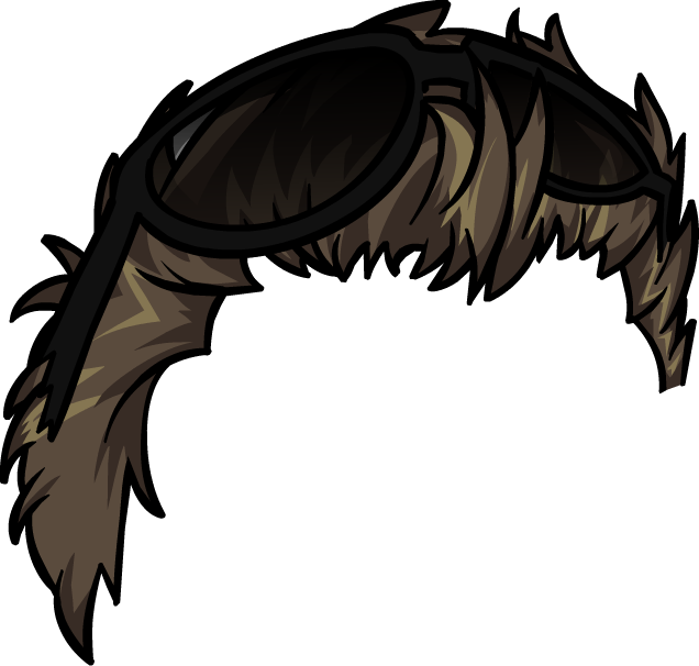 Pelos De Club Penguin Png - Cabello Para Club Penguin (636x606), Png Download