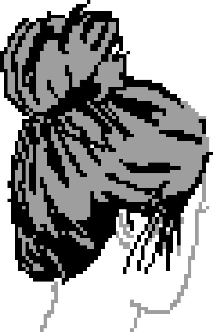 Pixilart - Transparent Messy Bun Png (1200x1200), Png Download