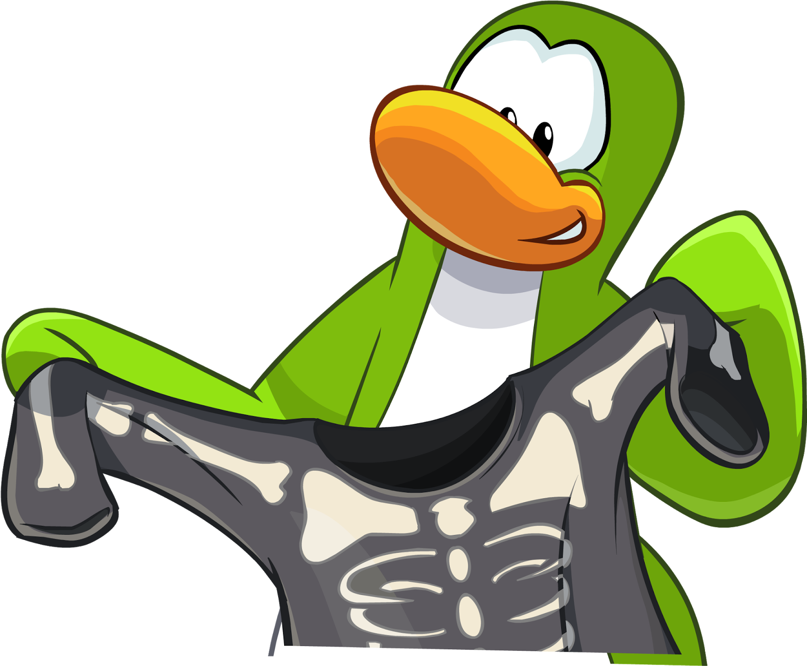 Penguins Drawn Club Penguin (1600x1330), Png Download