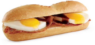 Egg Rolls Png Photos - Bacon & Egg Roll (400x402), Png Download