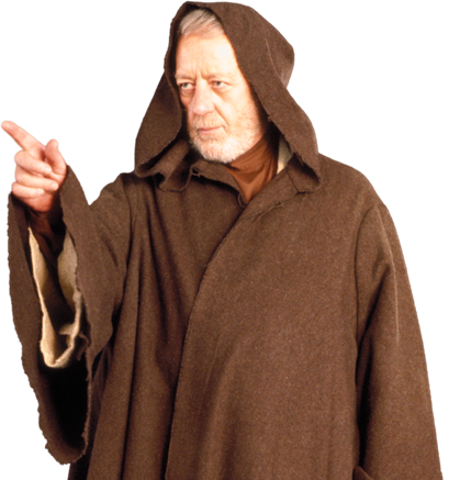 Obiwankenobi - Obi-wan Kenobi (419x437), Png Download