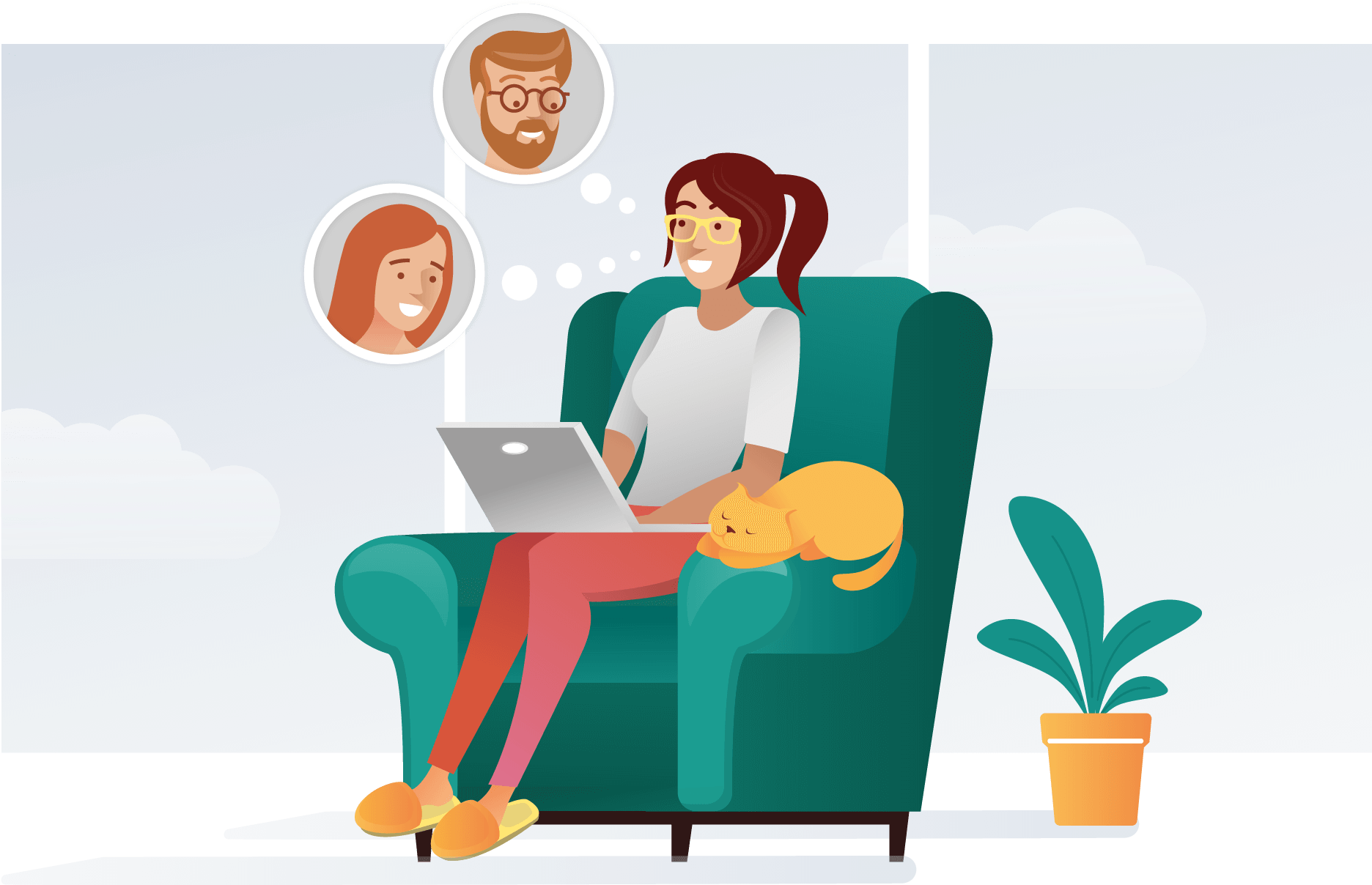 Refer A Friend - Illustration (2200x1300), Png Download