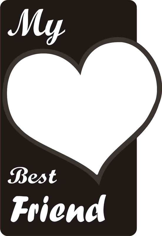Heart Clipart Friend - Heart For Best Friend (551x800), Png Download