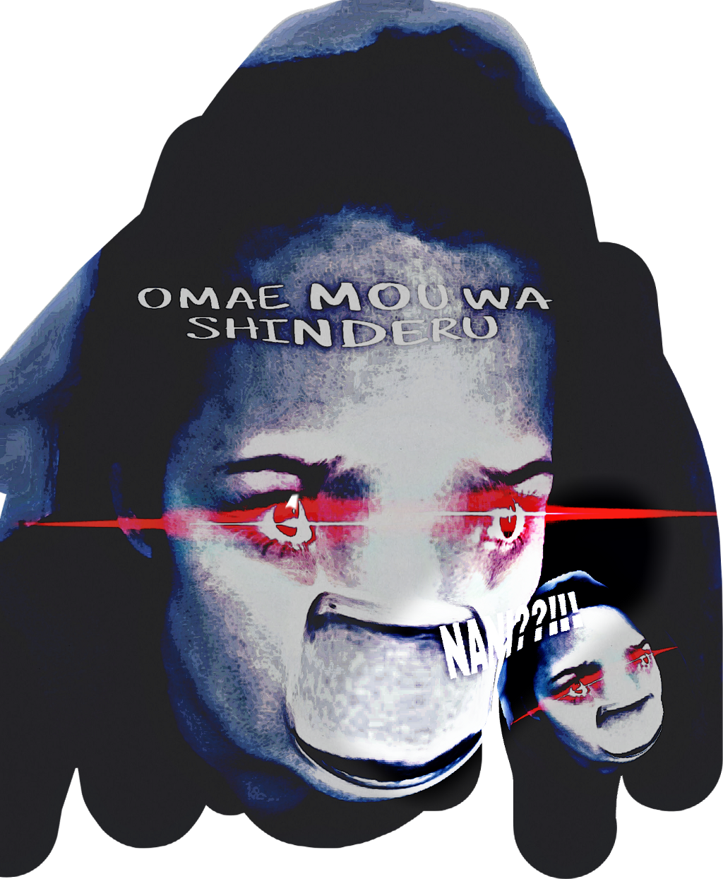 Nani Omaimouwashinderu Nani Anime Screaming Scary - Anime (1024x1244), Png Download