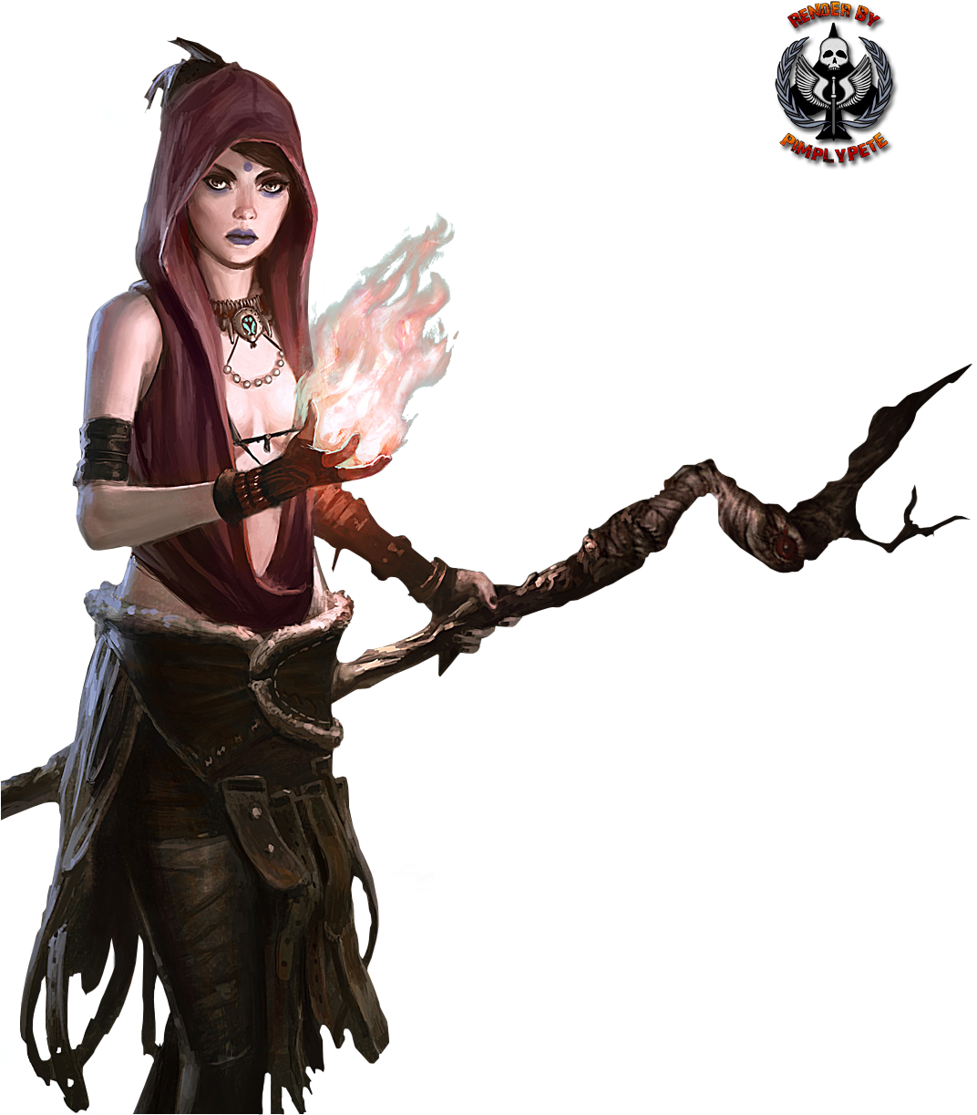Morrigan Render 01 By Pimplypete - Dragon Age Origins Morrigan Render (1100x1300), Png Download