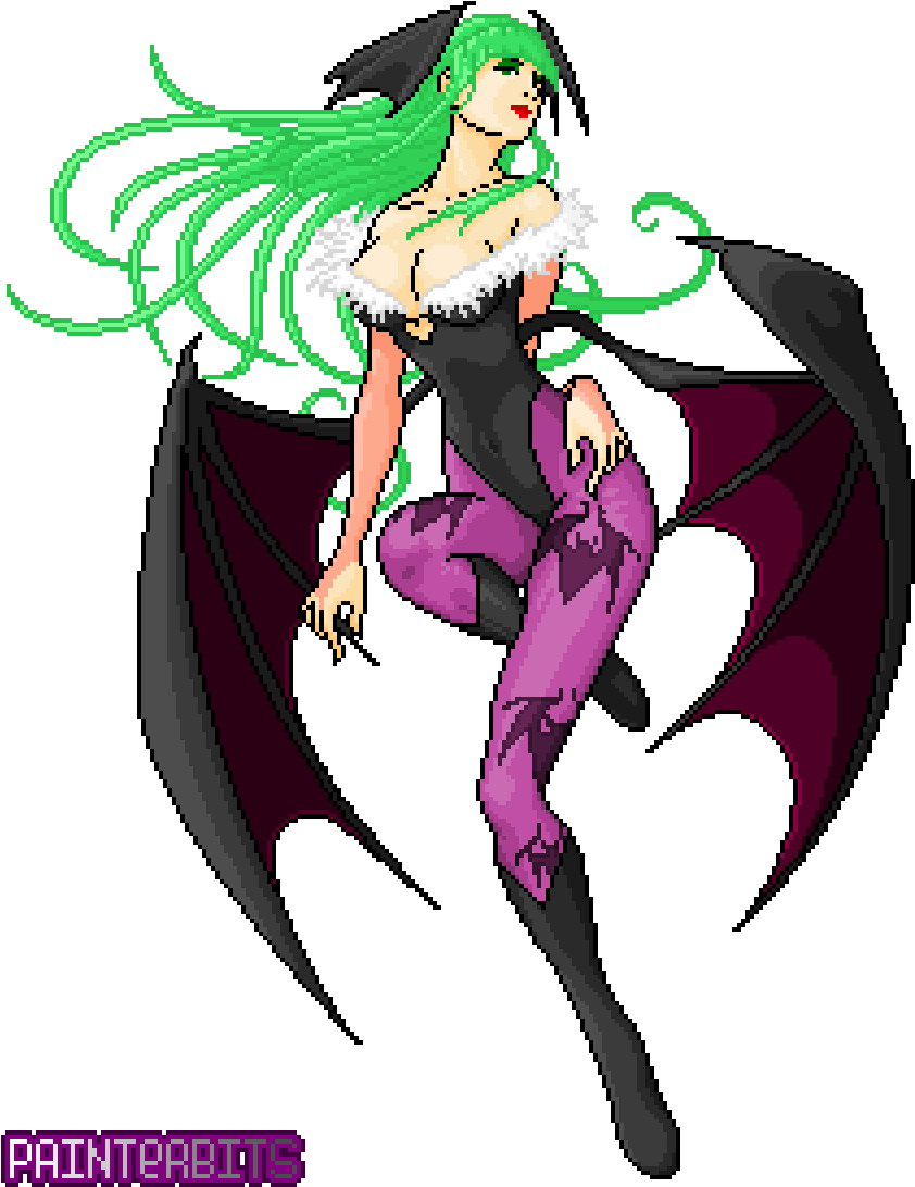 Morrigan Aensland - Digital Art (860x1108), Png Download