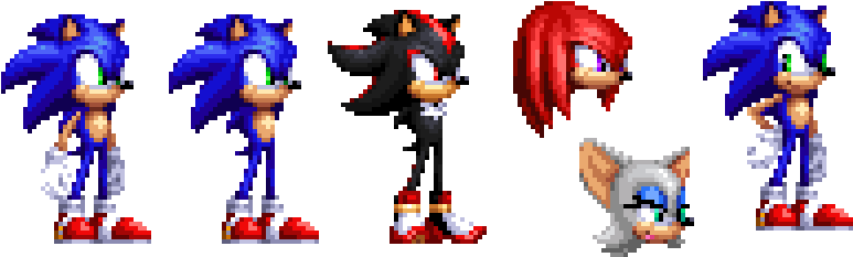 Sonic Sprites Preview - Wiki (820x256), Png Download
