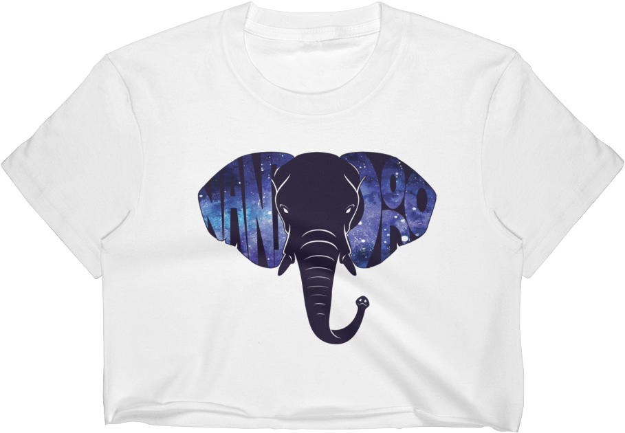 Women's Crop Top With Nani And Dodo Elephant - Crop Top (1000x1000), Png Download