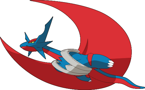 Look I'm Not Saying Devilman Is A Shiny Mega Salamence - Mega Salamence Anime Xy Png (484x302), Png Download