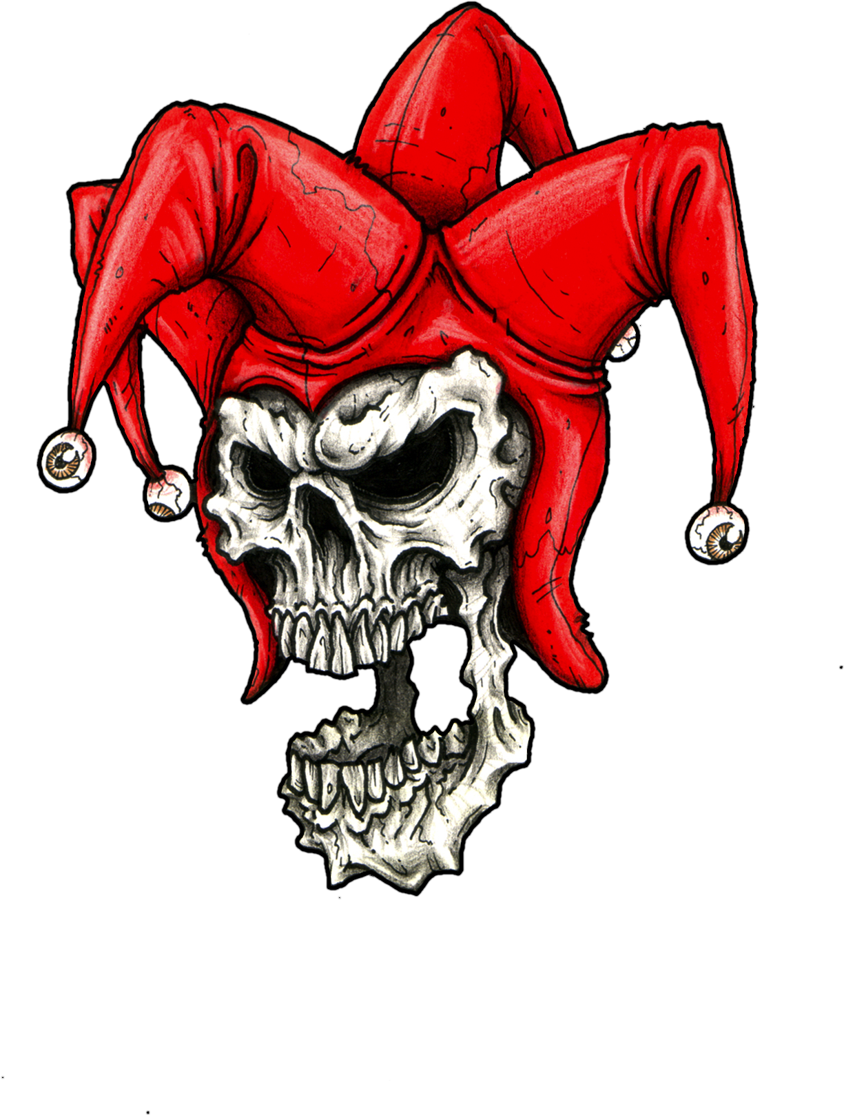 Joker Skull (1535x2045), Png Download