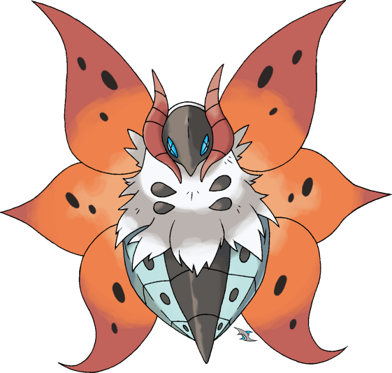 Wingbeat @ Salamencite Ability - Volcarona Pokemon (561x534), Png Download