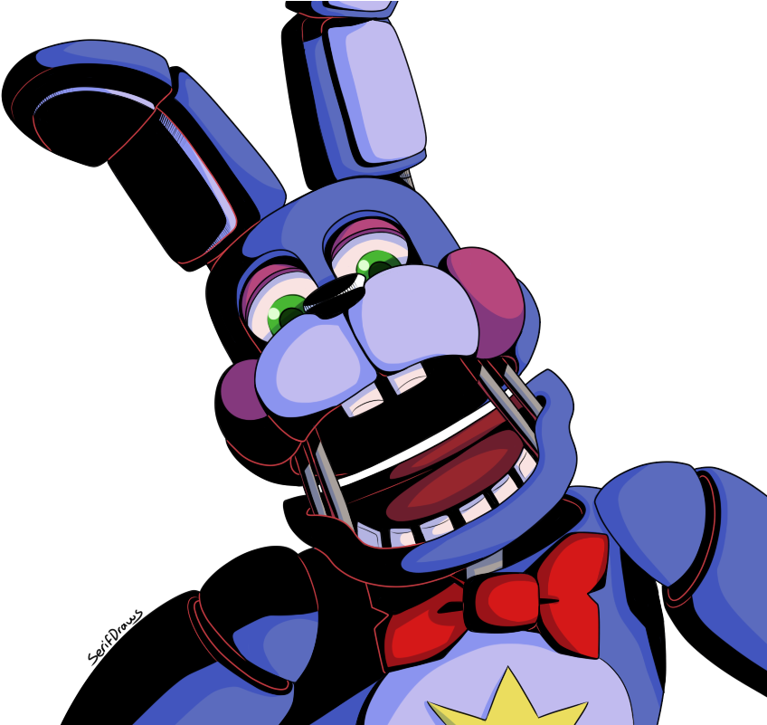 Rockstar Bonnie By Serifdraws - Fnaf Ucn Rockstar Bonnie (864x800), Png Download