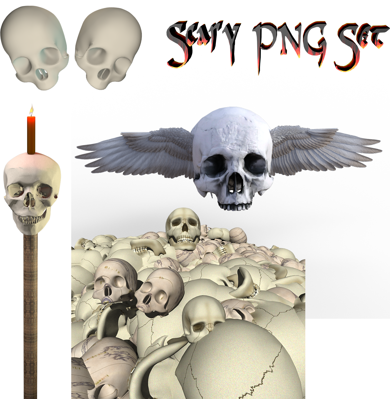 Previous Next - Skull (1600x1600), Png Download
