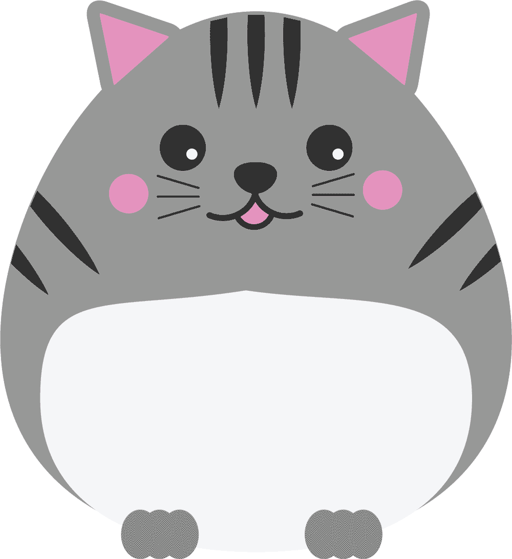Gato Kawaii Png - Gato Kawaii (1000x1092), Png Download