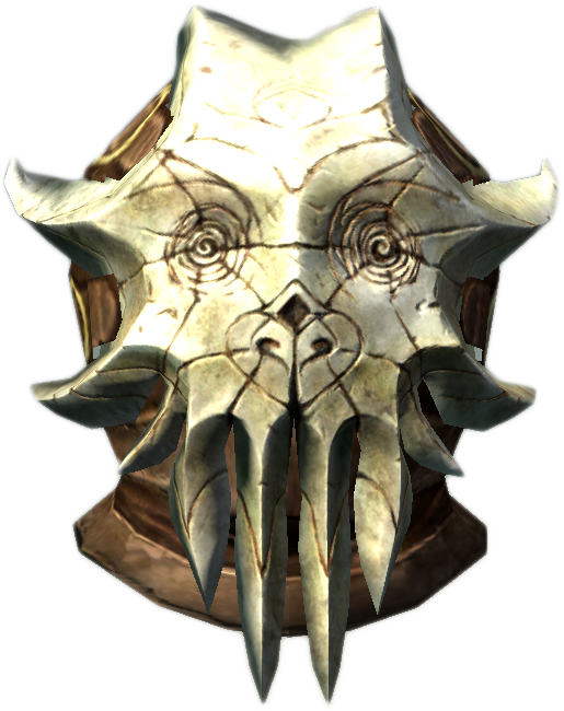 Dragonborn Cultist Mask - Cultist Mask Skyrim (515x650), Png Download