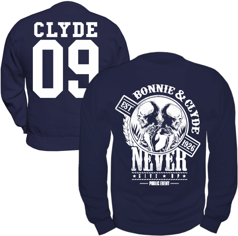 M Nner Pullover Bonnie - Bonnie Und Clyde Pullover (800x800), Png Download
