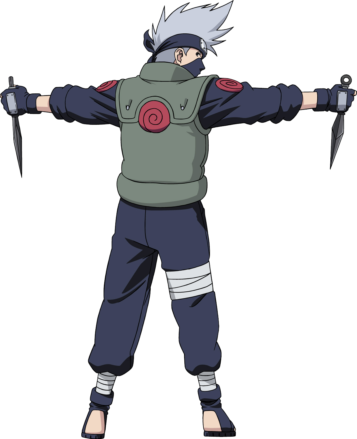 Kakashi Chidori Render - Kakashi Png (1220x1499), Png Download