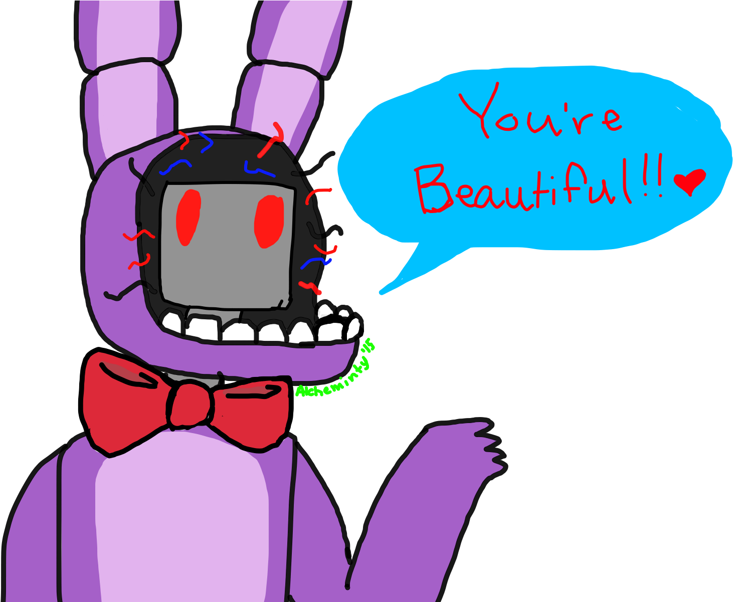 Daily Reminder From Bonnie - Cartoon (1600x1200), Png Download