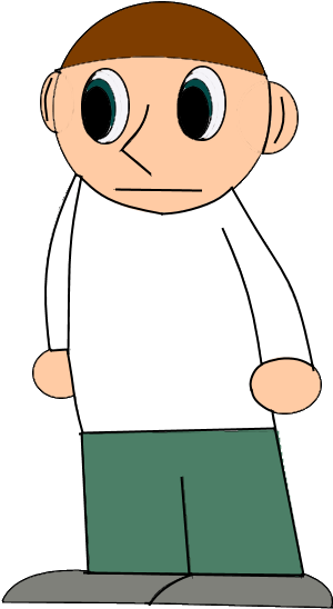 Fire Devinmoffit2 - Clip Art Of Boy (322x624), Png Download