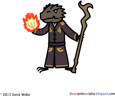 Dragonborn Sorcerer Gargemel - Illustration (400x400), Png Download
