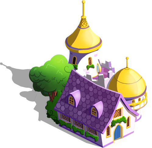 Canterlot House 1 - Mlp Canterlot Houses (499x485), Png Download