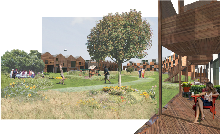 Houghton Regis - Riches Hawley Mikhail Architects Elmswel (900x563), Png Download