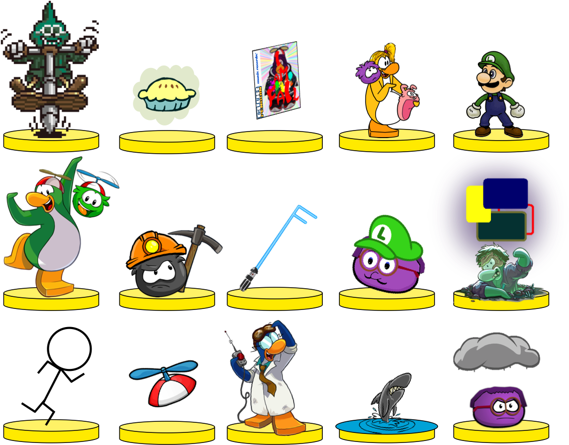 Trophies1 - Weegee Mii (1167x882), Png Download