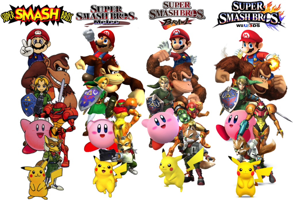 My Edits Gaming Pokemon Nintendo Wii Games Nintendo - Todos Los Super Smash Bros (500x344), Png Download