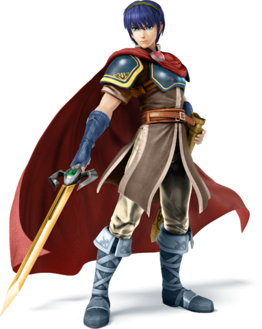 Marth Ike - Super Smash Bros Wii U Marth (383x480), Png Download