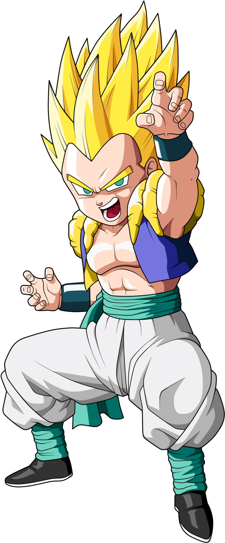 Gotenks Ssj - Dragon Ball Z Gotenks (1361x1960), Png Download