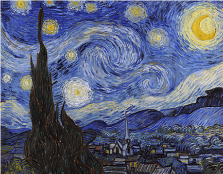 Reprodukcje Na Płótnie Vincent Van Gogh Starry Night - Van Gogh Starry Night (458x458), Png Download