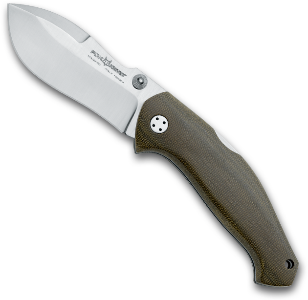 Fox Knives Mojo Green Micarta (675x675), Png Download