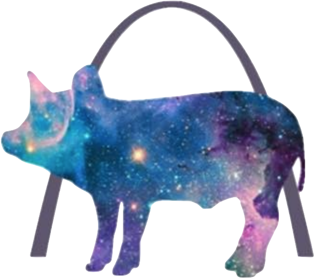 Stellar Hog - Milky Way Blanket, All Over Print Throw Blanket, 50" (750x608), Png Download