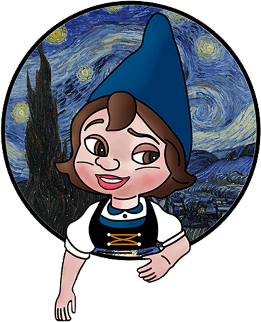 Starry Night Elf - Starry Night: Vincent Van Gogh Diary / Notebook / Journal (1222x1057), Png Download