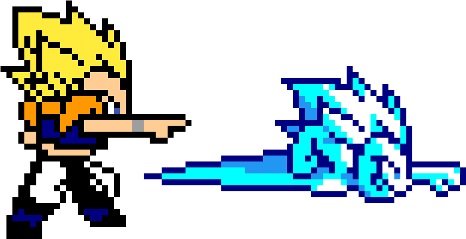 Gotenks - Dibujos Pixelados De Goku (1200x1200), Png Download