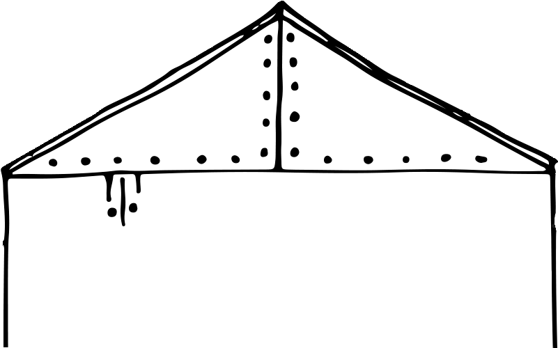 The Better Shelter Tent - Rectangle With Triangle On Top (878x513), Png Download
