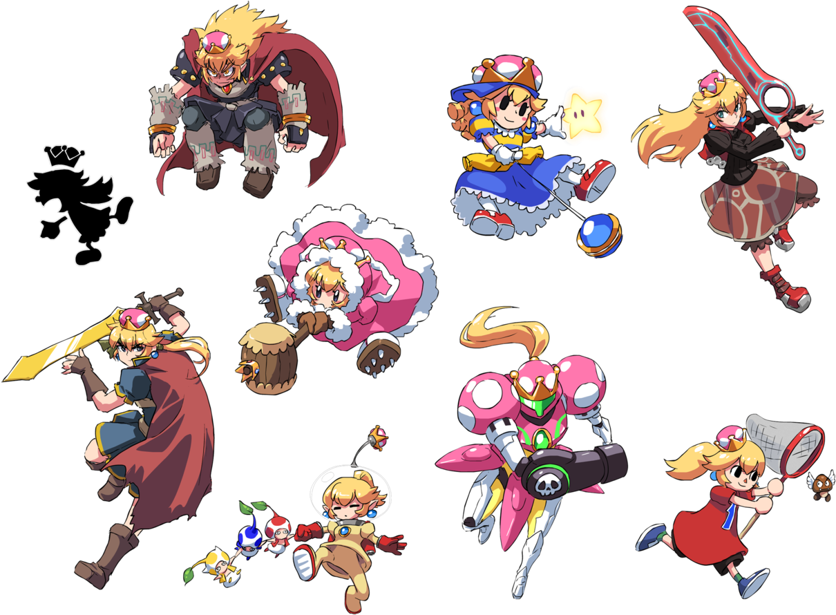 Ganondorf Goomba Ike Game Watch Nana And Others Doubutsu - Mario Series (1280x904), Png Download