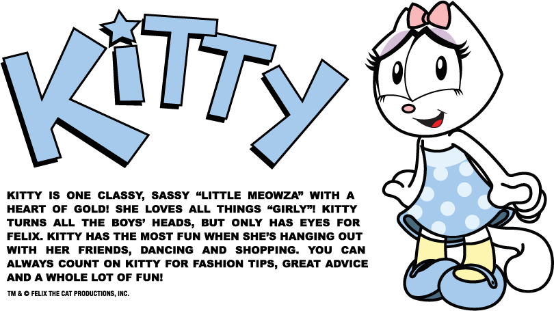 Kitty Official Description - Kitty Felix The Cat (810x455), Png Download