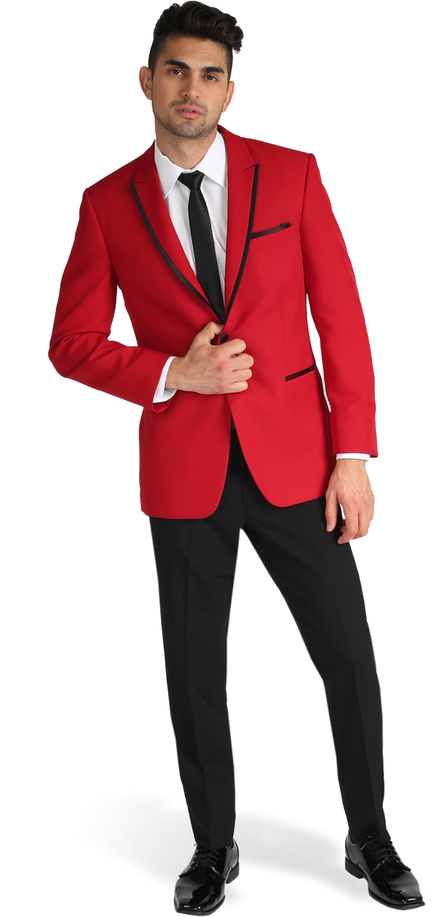 Red Peak Lapel Tuxedo - Tuxedo (1188x1980), Png Download