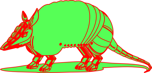 Armadillo Clip Art - Clip Art (600x291), Png Download
