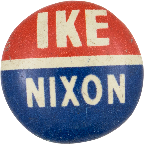 Ike Nixon - Campaign Button (1000x783), Png Download