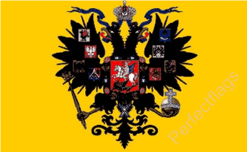 Russian Imperial Czar Nicholas 2nd Flag - Imperial Russian Flag 1914 (500x500), Png Download
