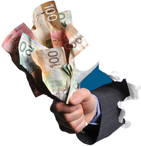 Top Cash - Canadian Money Gif Png (450x492), Png Download