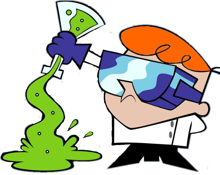 Vintage Retro Cartoon Cn Dexter Oldshool Skurdaxq Tripp - Dexter Cartoon Network (748x596), Png Download