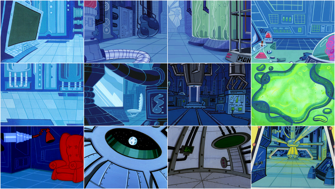 Background Art From Dexter's Laboratory - Dexter's Lab Background Art (1354x764), Png Download