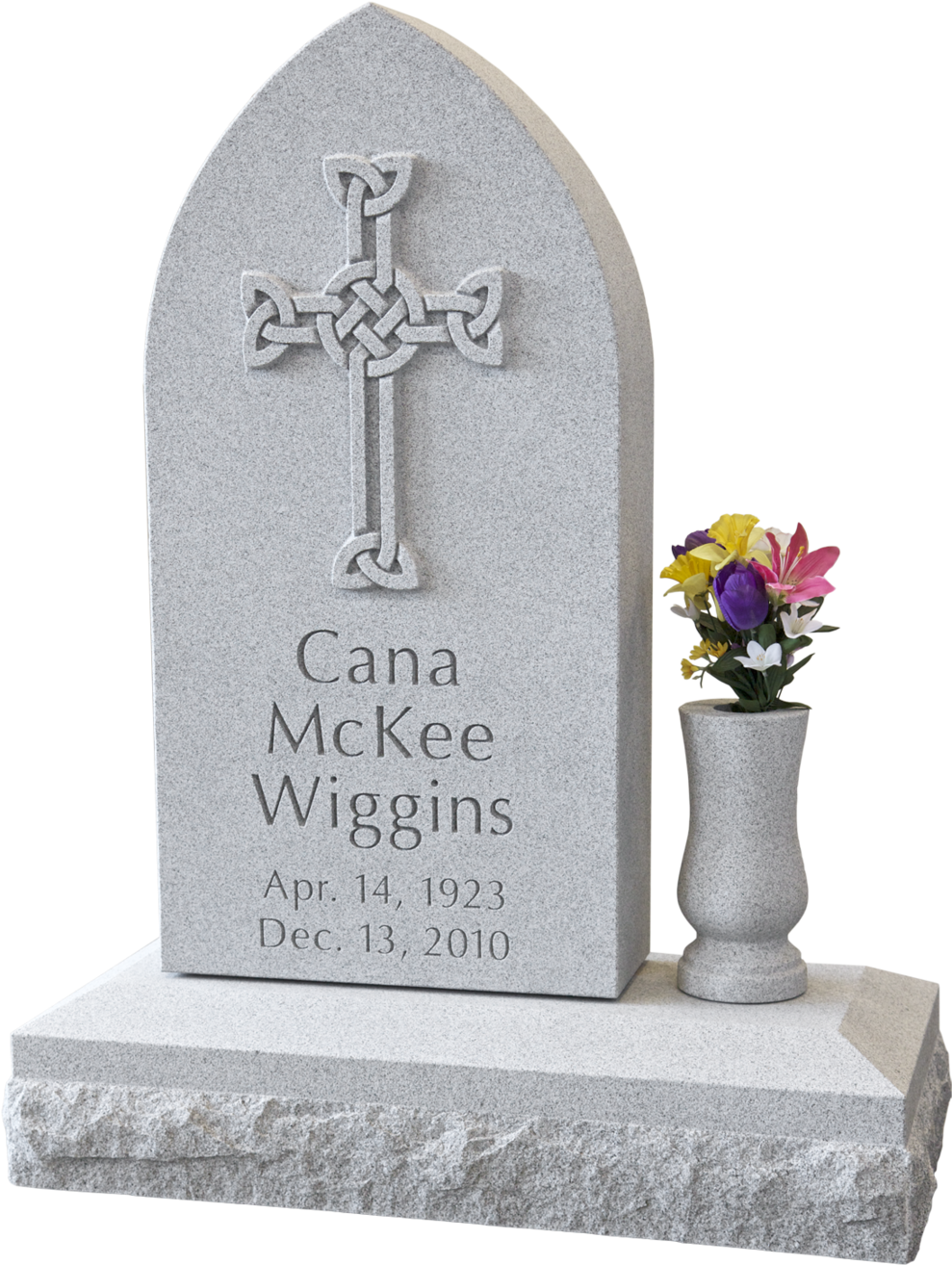 Wiggins, Carolyn Monument - Headstone (1000x1356), Png Download